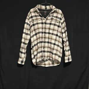 Wrangler Men Large Long Sleeve Shirt Like New Flannel
